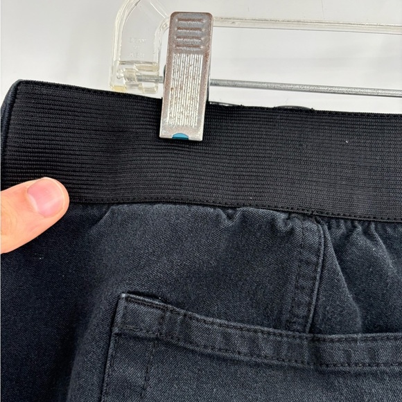 Soft Surroundings pull on Flat Front Elastic Waist black bootcut Pants sz large - Picture 6 of 11
